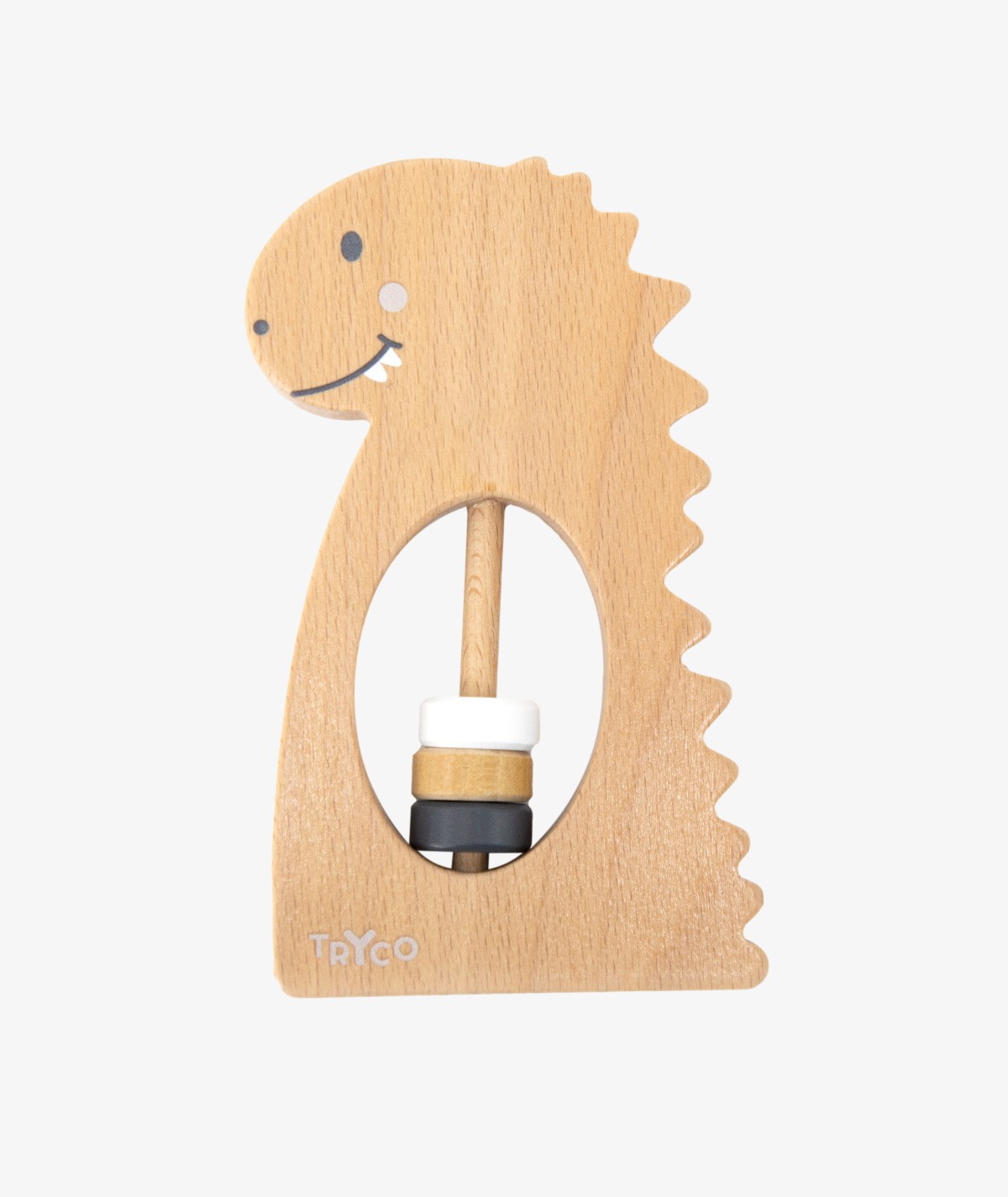 Wooden Dino Rattle