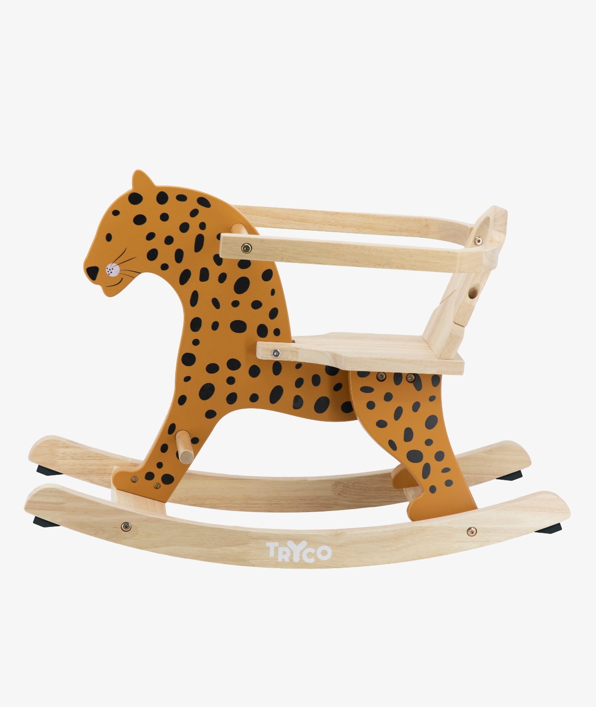 Wooden Leopard Rocking Animal