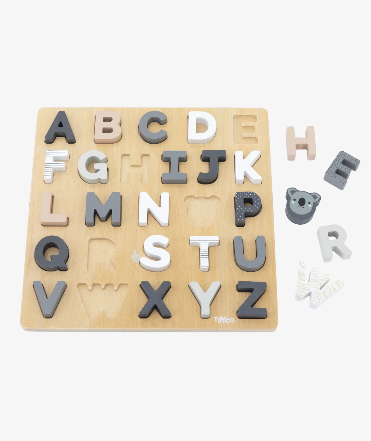 Wooden Alphabet Puzzle Board