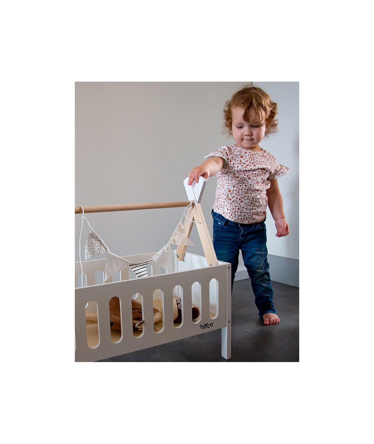 Lit De Poupée En Bois Ocean Fantasy - 48 Cm Avec Oreiller - Collection DeCuevas Toys - Pour Fille Garçon +3 Ans - 5