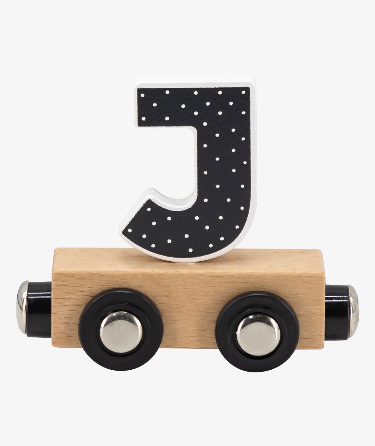 Train à lettres en bois "J"