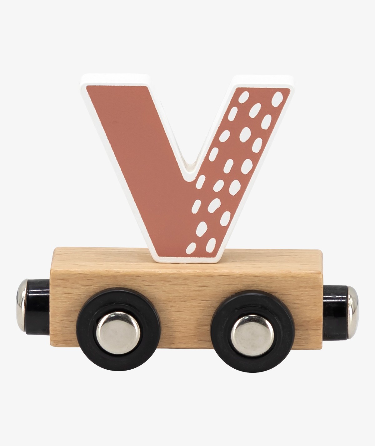 Wooden Letter Train "V"