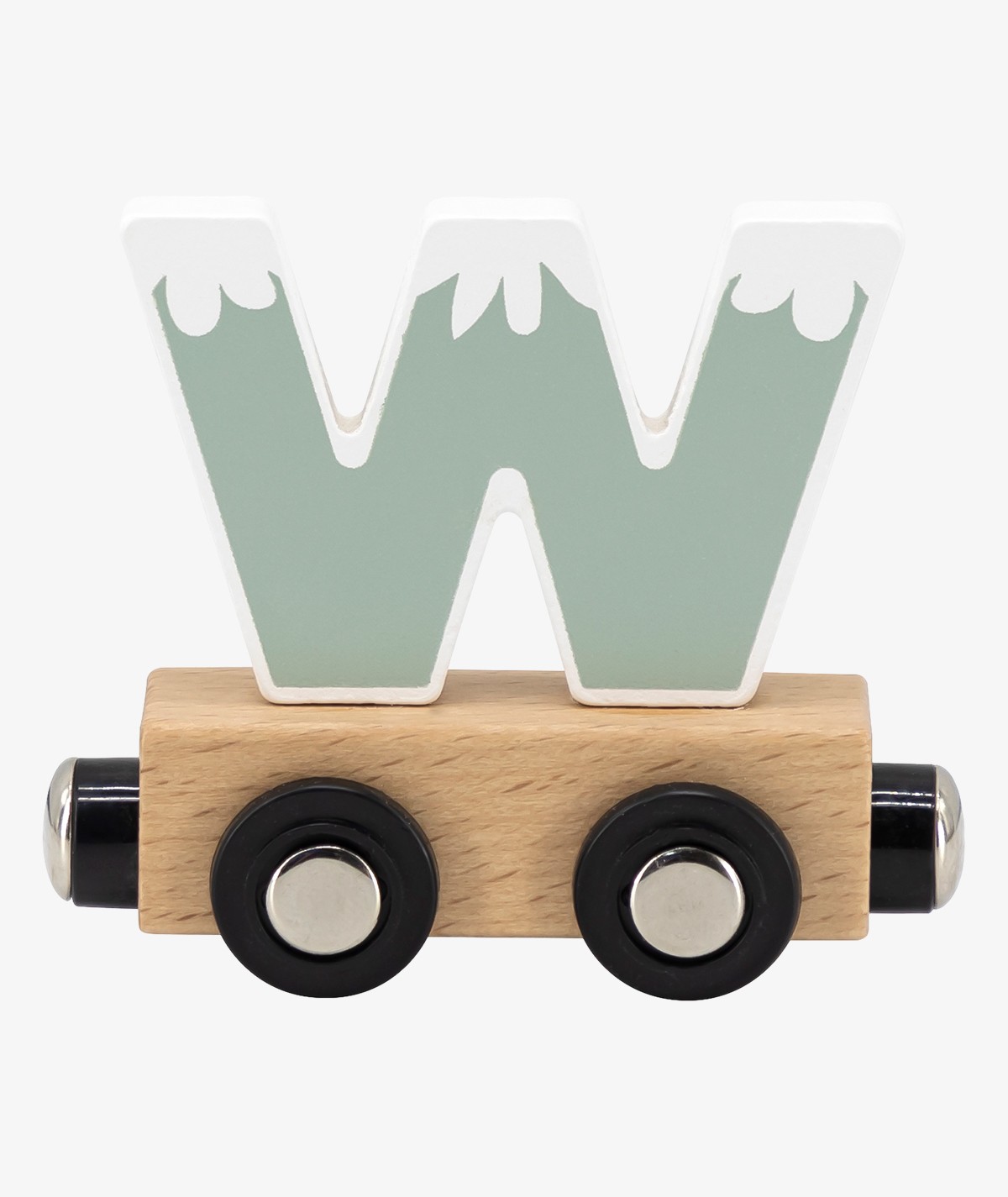 Train à lettres en bois "W"