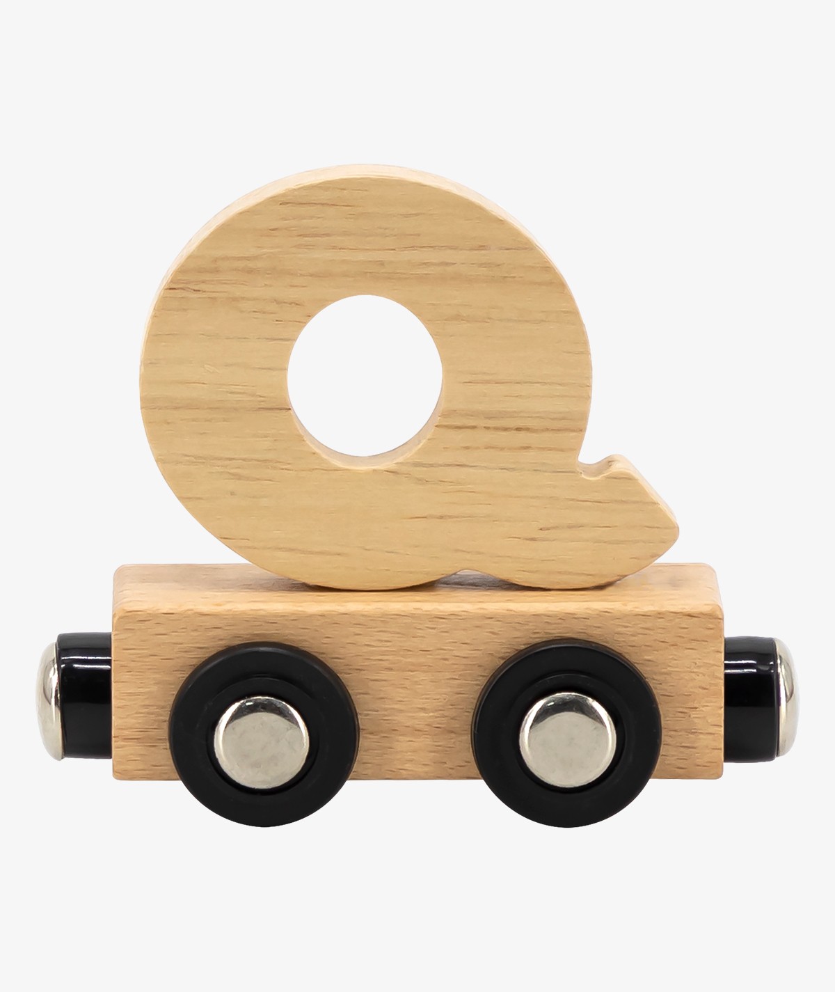 Houten Lettertrein Natural "Q"