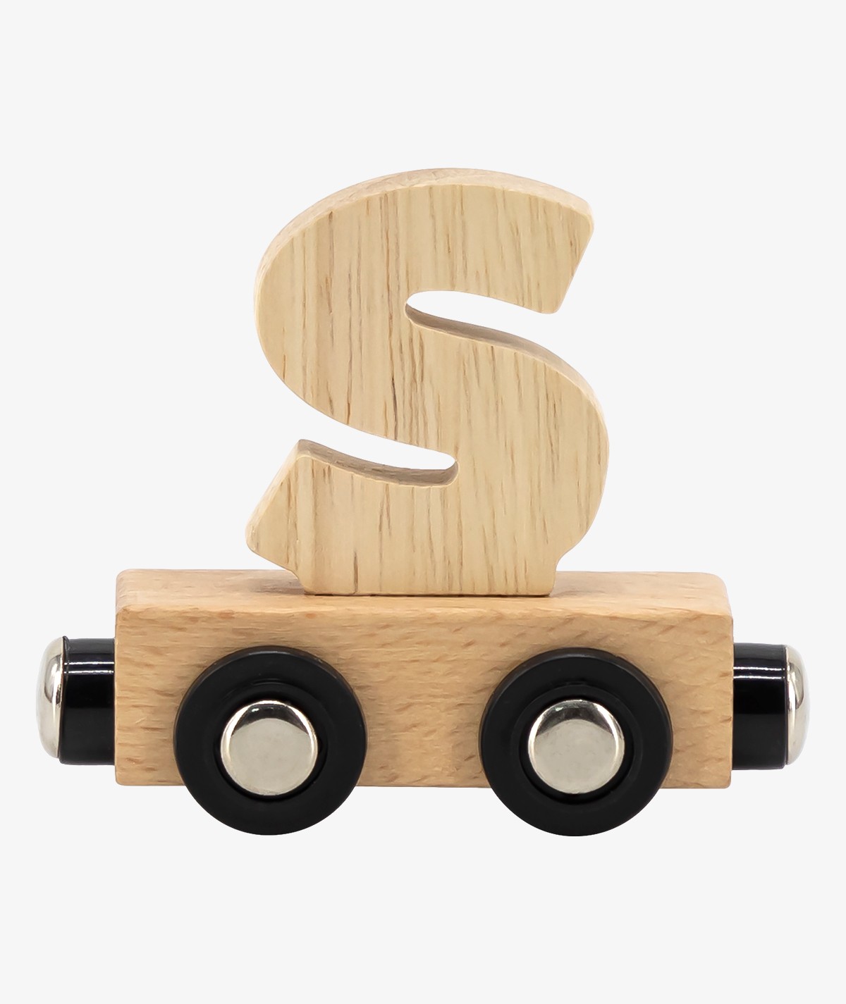 Houten Lettertrein Natural "S"